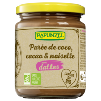 Purée de coco, cacao & noisette avec dattes