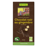 Chocolat noir 55% de cacao, au gingembre confit HAND IN HAND