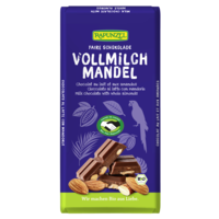 1430261 Chocolat au lait et aux amandes entières, 200g HAND IN HAND